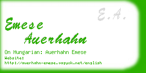 emese auerhahn business card